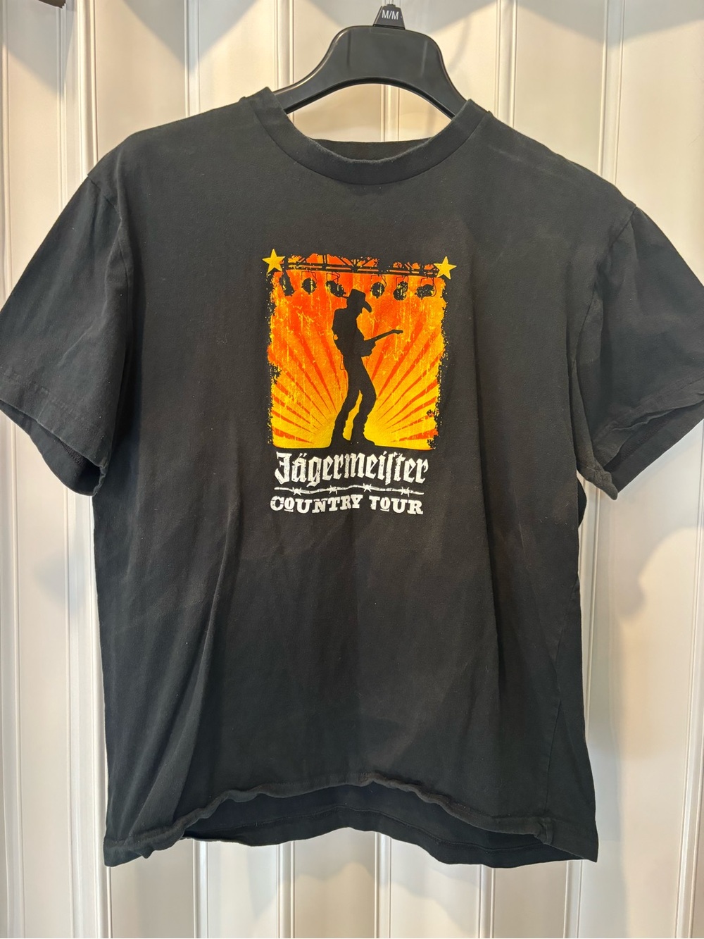 Jägermeister Country Tour Graphic Tee - Black with Orange Print Size Medium
